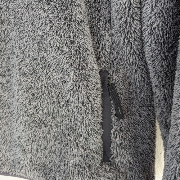LL Bean Gray Hi-Pile Fleece Pullover XS - Picture 7 of 7